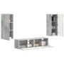 Conjunto de mueble de TV 2 pcs Gris Concreto en Muebles TV | Comprar online en Foru.es