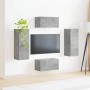 Conjunto de mueble de TV 2 pcs Gris Concreto en Muebles TV | Comprar online en Foru.es