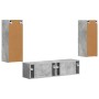 Conjunto de mueble de TV 2 pcs Gris Concreto en Muebles TV | Comprar online en Foru.es