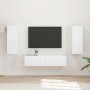 Conjunto de mueble de TV 2 pcs brillante Madera de ingeniería en Muebles TV | Comprar online en Foru.es