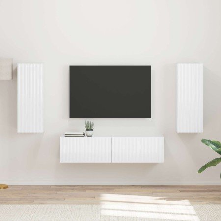 Conjunto de mueble de TV 2 pcs brillante Madera de ingeniería en Muebles TV | Comprar online en Foru.es