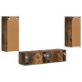 Conjunto de mueble de TV 2 pcs Roble ahumado en Muebles TV | Comprar online en Foru.es