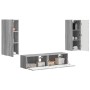 Conjunto de mueble de TV 2 pcs Gris Sonoma Madera de ingeniería en Muebles TV | Comprar online en Foru.es