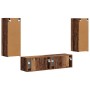 Conjunto de mueble de TV Montaje en la pared 2 pcs Madera vieja en Muebles TV | Comprar online en Foru.es