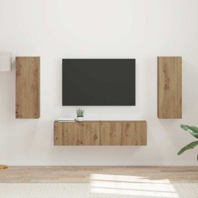 Conjunto de mueble de TV 2 pcs Roble artesanal en Muebles TV | Comprar online en Foru.es