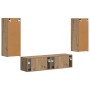 Conjunto de mueble de TV 2 pcs Roble artesanal en Muebles TV | Comprar online en Foru.es