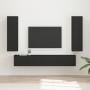 Conjunto de mueble de TV 3 pcs Negro Madera de ingeniería en Muebles TV | Comprar online en Foru.es