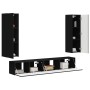 Conjunto de mueble de TV 3 pcs Negro Madera de ingeniería en Muebles TV | Comprar online en Foru.es