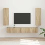 Conjunto de mueble de TV Montaje en la pared 3 pcs Roble Sonoma en Muebles TV | Comprar online en Foru.es