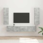 Conjunto de mueble de TV 3 pcs Gris Concreto en Muebles TV | Comprar online en Foru.es