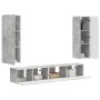 Conjunto de mueble de TV 3 pcs Gris Concreto en Muebles TV | Comprar online en Foru.es