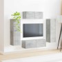 Conjunto de mueble de TV 3 pcs Gris Concreto en Muebles TV | Comprar online en Foru.es