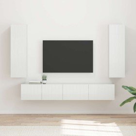 Conjunto de mueble de TV 3 pcs brillante Madera de ingeniería en Muebles TV | Comprar online en Foru.es