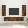 Conjunto de mueble de TV 3 pcs Roble ahumado en Muebles TV | Comprar online en Foru.es