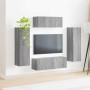 Conjunto de mueble de TV 3 pcs Gris Sonoma Madera de ingeniería en Muebles TV | Comprar online en Foru.es
