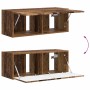 Conjunto de mueble de TV Montaje en la pared 3 pcs Madera vieja en Muebles TV | Comprar online en Foru.es