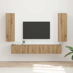 Conjunto de mueble de TV 3 pcs Roble artesanal en Muebles TV | Comprar online en Foru.es