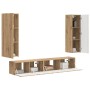 Conjunto de mueble de TV 3 pcs Roble artesanal en Muebles TV | Comprar online en Foru.es
