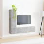 Conjunto de mueble de TV 2 pcs Gris Concreto en Muebles TV | Comprar online en Foru.es