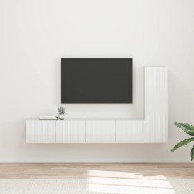 Conjunto de mueble de TV 2 pcs brillante Madera de ingeniería en Muebles TV | Comprar online en Foru.es