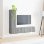 Conjunto de mueble de TV 2 pcs Gris Sonoma Madera de ingeniería en Muebles TV | Comprar online en Foru.es