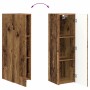 Conjunto de mueble de TV Montaje en la pared 2 pcs Madera vieja en Muebles TV | Comprar online en Foru.es