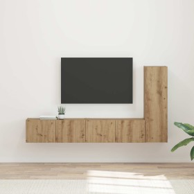 Conjunto de mueble de TV 2 pcs Roble artesanal en Muebles TV | Comprar online en Foru.es