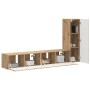 Conjunto de mueble de TV 2 pcs Roble artesanal en Muebles TV | Comprar online en Foru.es