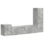 Conjunto de mueble de TV 4 pcs Gris Concreto en Muebles TV | Comprar online en Foru.es