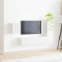 Conjunto de mueble de TV 4 pcs brillante Madera contrachapada en Muebles TV | Comprar online en Foru.es