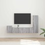 Conjunto de mueble de TV 4 pcs Gris Sonoma Madera de ingeniería en Muebles TV | Comprar online en Foru.es