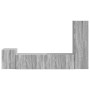 Conjunto de mueble de TV 4 pcs Gris Sonoma Madera de ingeniería en Muebles TV | Comprar online en Foru.es
