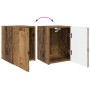 Conjunto de mueble de TV Montaje en la pared 4 pcs Madera vieja en Muebles TV | Comprar online en Foru.es
