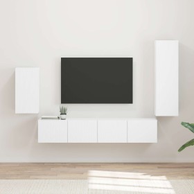 Conjunto de mueble de TV 3 pcs Madera de ingeniería en Muebles TV | Comprar online en Foru.es