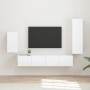 Conjunto de mueble de TV 3 pcs brillante Madera de ingeniería en Muebles TV | Comprar online en Foru.es