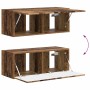 Conjunto de mueble de TV Montaje en la pared 3 pcs Madera vieja en Muebles TV | Comprar online en Foru.es
