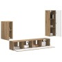 Conjunto de mueble de TV 3 pcs Roble artesanal en Muebles TV | Comprar online en Foru.es
