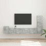 Conjunto de mueble de TV 3 pcs Gris Concreto en Muebles TV | Comprar online en Foru.es