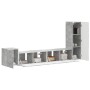 Conjunto de mueble de TV 3 pcs Gris Concreto en Muebles TV | Comprar online en Foru.es