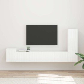 Conjunto de mueble de TV 3 pcs brillante Madera de ingeniería en Muebles TV | Comprar online en Foru.es