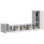 Conjunto de mueble de TV 3 pcs Gris Sonoma Madera de ingeniería en Muebles TV | Comprar online en Foru.es
