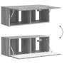 Conjunto de mueble de TV 3 pcs Gris Sonoma Madera de ingeniería en Muebles TV | Comprar online en Foru.es