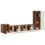 Conjunto de mueble de TV Montaje en la pared 3 pcs Madera vieja en Muebles TV | Comprar online en Foru.es