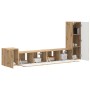 Conjunto de mueble de TV 3 pcs Roble artesanal en Muebles TV | Comprar online en Foru.es