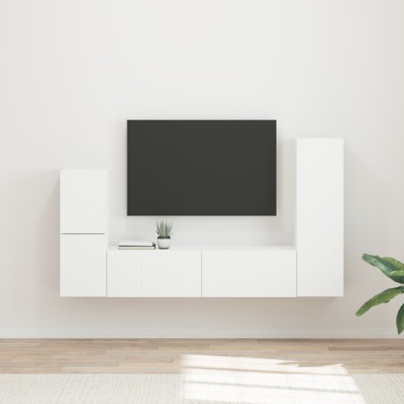 Conjunto de mueble de TV 4 pcs Madera de ingeniería en Muebles TV | Comprar online en Foru.es