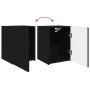 Conjunto de mueble de TV 4 pcs Negro Madera de ingeniería en Muebles TV | Comprar online en Foru.es