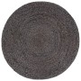 Puf hecho a mano gris oscuro 45x30 cm yute de vidaXL, Otomanas - Ref: Foro24-248082, Precio: 71,24 €, Descuento: %