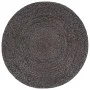 Puf hecho a mano gris oscuro 45x30 cm yute de vidaXL, Otomanas - Ref: Foro24-248082, Precio: 69,96 €, Descuento: %