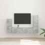 Conjunto de mueble de TV 4 pcs Gris Concreto en Muebles TV | Comprar online en Foru.es