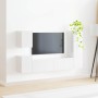 Conjunto de mueble de TV 4 pcs brillante Madera de ingeniería en Muebles TV | Comprar online en Foru.es